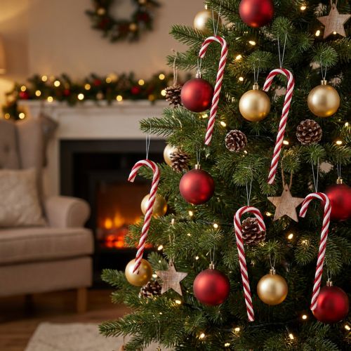 Christbaumschmuck Zuckerstange 18cm 12St | Floristik21.de