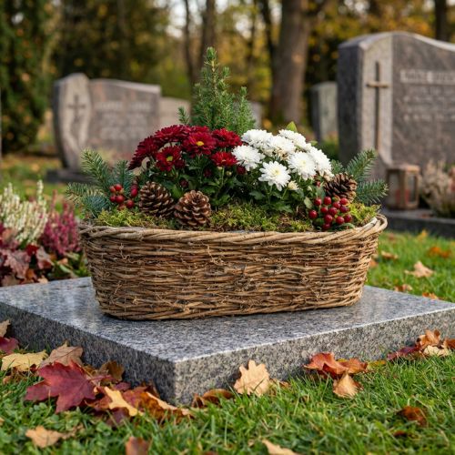 Artikel Blumenschale Rebe Pflanzkorb Oval Natur 49,5x22x13cm