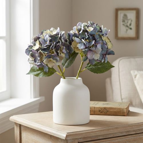Kunstblumen Blaue Hortensien Ø15cm L58cm 2St