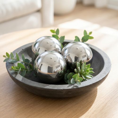 Kugeln aus Edelstahl zur Dekoration Ø6cm 10 St | Floristik21.de