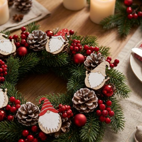 Weihnachtswichtel aus Holz zum Kleben 2x3,5cm - Süße Wichtelfiguren für Deko | Floristik21.de