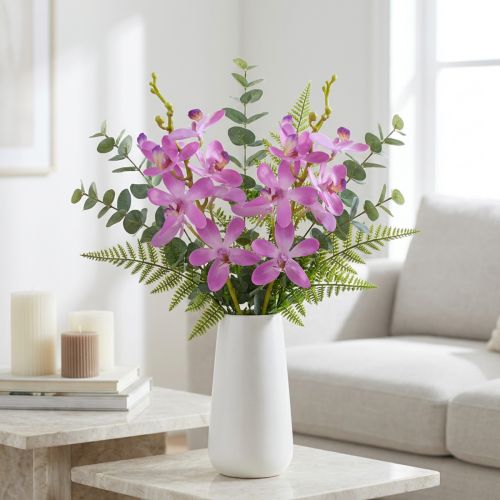 Artikel Künstliche Orchideen 8 lila Blüten Ø3,5cm–5cm Dekoration günstig kaufen