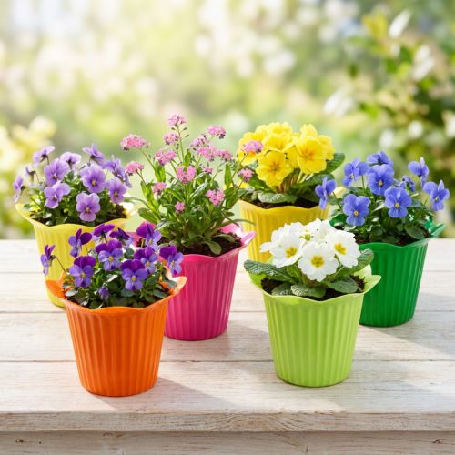 Plastiktopf Blüte Ø6,5cm 25 St | Floristik21.de