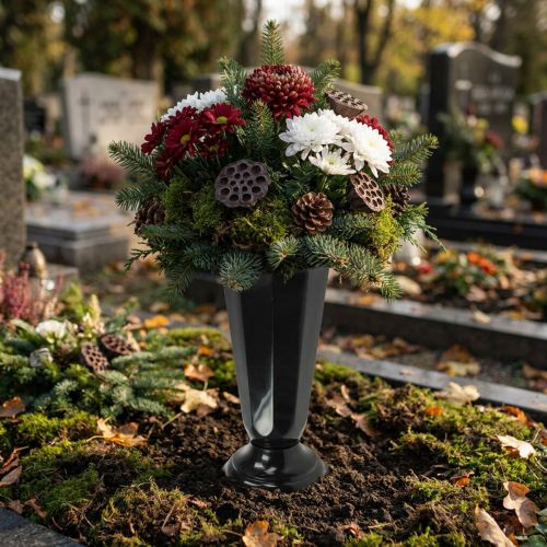Einstellvase Szwed Schwarz Ø23cm 1 St | Floristik21.de