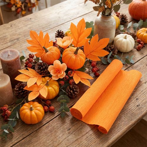 Floristen-Krepppapier Hellorange 50x250cm | Floristik21.de