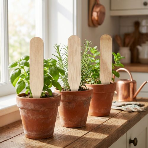 Artikel Gartenstecker Holz Beetstecker für Kräuter & Co 10cm 12St