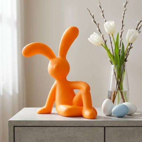 Artikel Deko Hase 38cm Gelb für Osterdekoration und Frühlingsdeko