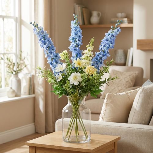 Künstlicher Rittersporn Blau Delphinium Kunstblume Seidenblumen | Floristik21.de