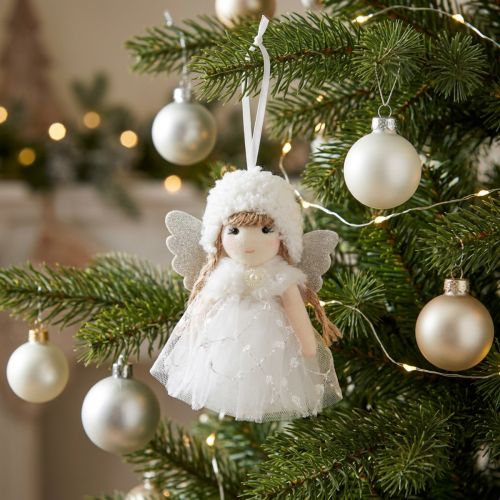 Engel Deko Christbaumschmuck Weihnachtsfigur Tüll H11cm 1 St | Floristik21.de