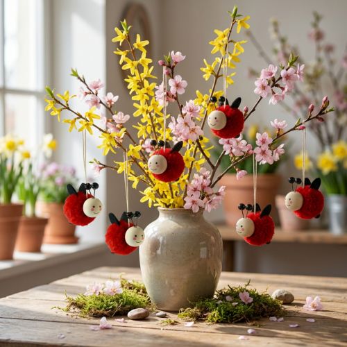 Marienkäfer Deko Marienkäfer Anhänger 5,5cm 9 St | Floristik21.de