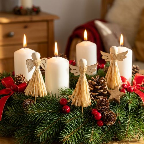 Artikel Adventsdeko Engel Deko Blumenstecker 5×11cm 12 St