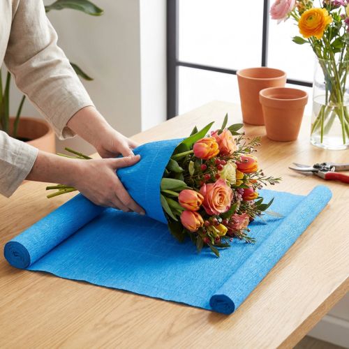 Krepppapier Floristenqualität Blau 50x250cm | Floristik21.de