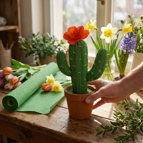 Floristen-Krepppapier Grün 50x250cm | Floristik21.de
