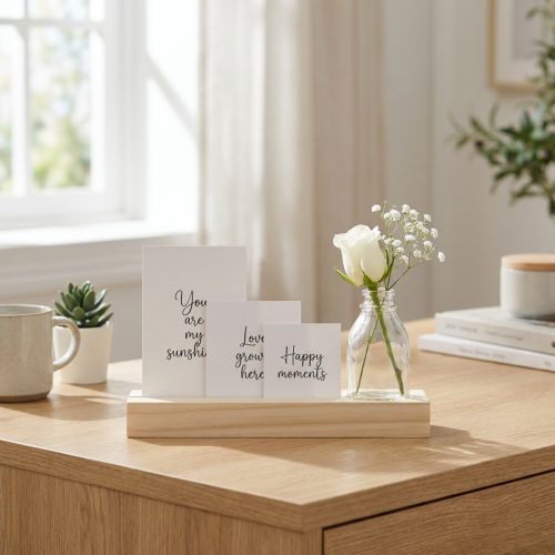 Artikel Kartenhalter Holz Fotohalter Holz Mini Vase 25×7,5×12cm