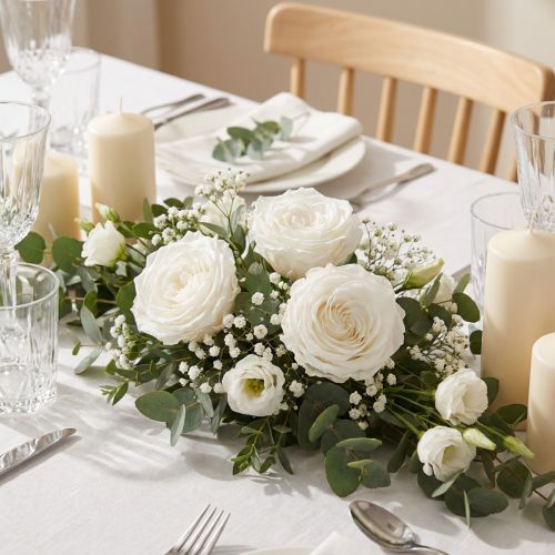 Artikel Infinity Rosen Echte konservierte Rosenköpfe Weiß Ø6cm 6 St - Zeitlos dekorative Eleganz