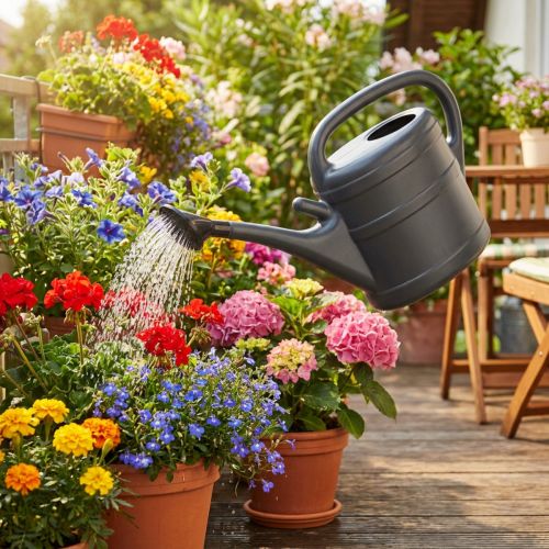 Hochwertige 10L Anthrazit Gießkanne: Robust, Zuverlässig und Stilvoll | Floristik21.de