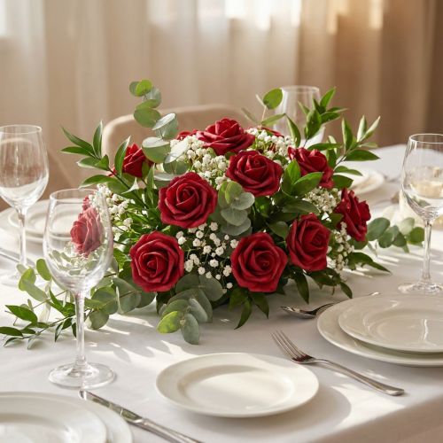 Foamrose Rot Ø4cm 48St | Floristik21.de