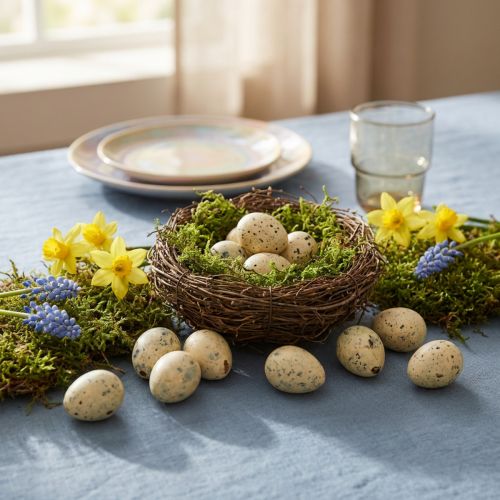 Artikel Wachteleier Deko Ostern Ausgeblasene Eier Creme 3cm 50 St