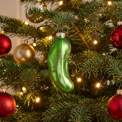 Artikel Christbaumschmuck Weihnachten Weihnachtsgurke Glas 10cm