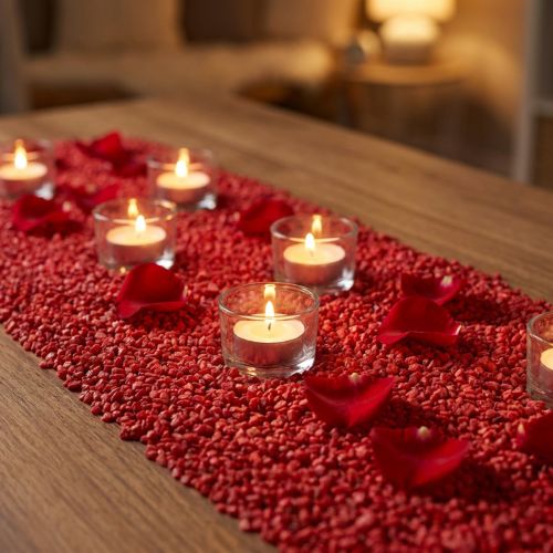 Dekogranulat Rot Dekosteine 2mm - 3mm 2kg | Floristik21.de