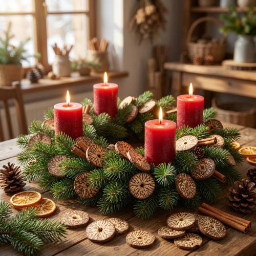 Artikel Holzscheiben Deko Baumfrüchte Natur DIY FSC 1-3,5cm 300g