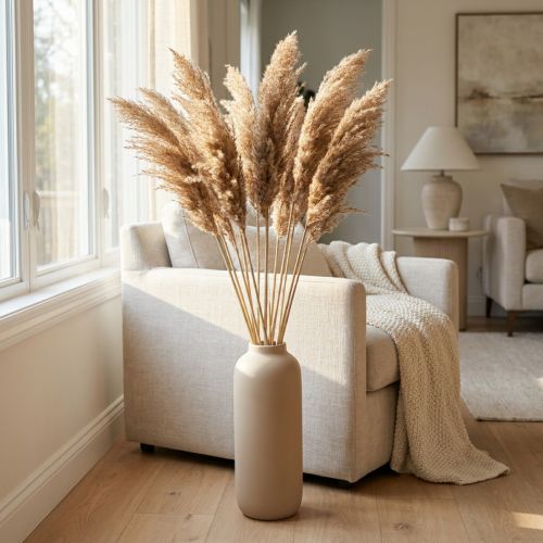 Trockengräser Riedgras Natur 75cm Trockenblumen Deko 10 St | Floristik21.de