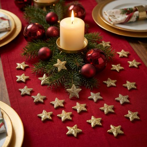Sterne Glitzer Gold 1,5cm 144 St | Floristik21.de