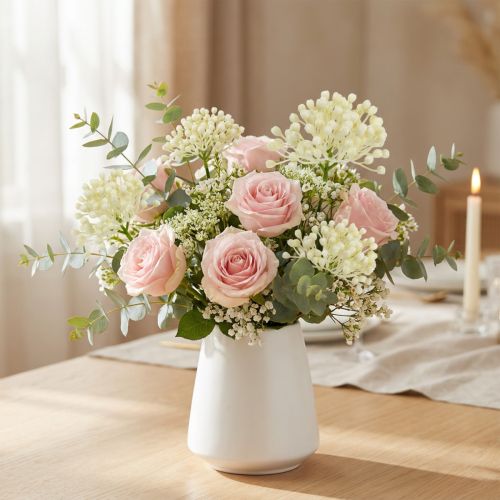 Hortensienknospenpick 22cm Creme 12St | Floristik21.de