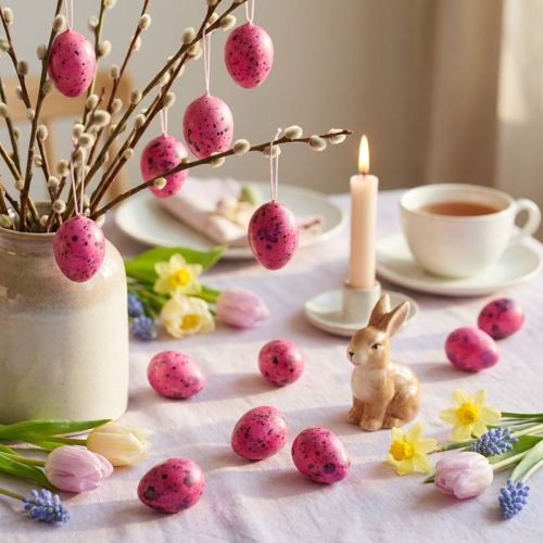 Artikel Wachteleier Pink 3,5-4cm Ausgeblasene Eier Osterdekoration 50 St