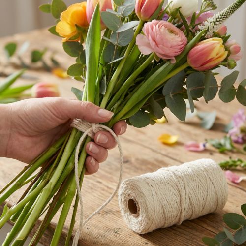 Artikel Juteband Jutekordel Band Jute Creme Dekoband Weiß Ø4mm 100m