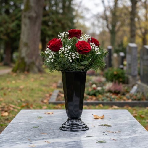 Artikel Einstellvase „Szwed“ Schwarz Ø13cm, 1St