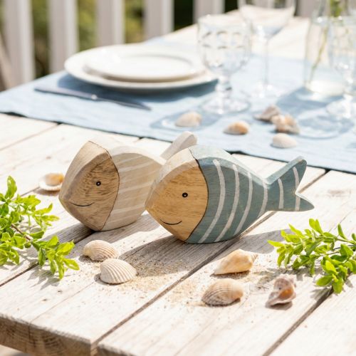 Holzfische Tischdeko Fische Aufsteller Holz 15×8cm 2 St | Floristik21.de