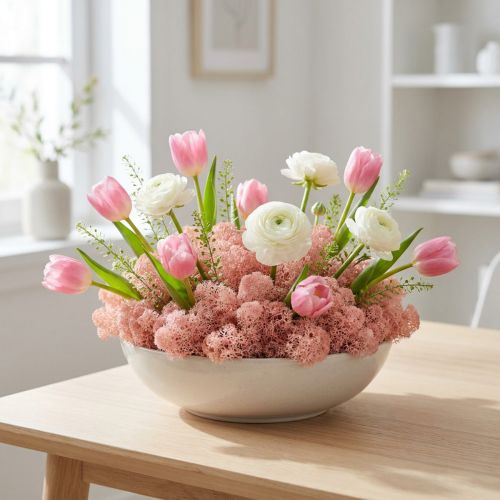 Artikel Deko-Moos Islandmoos Rosa 400g