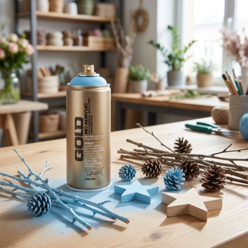 Artikel Lackspray Hellblau Sprühlack Montana Gold Babyblau 400ml