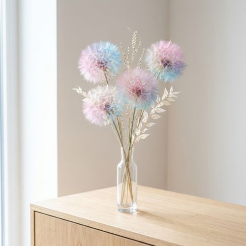Artikel Pusteblume Trockenblume Wiesenbocksbart 12cm Stabilisiert Innenbereich 4 Stück