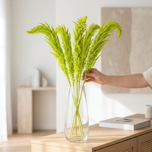 Artikel Trockenblumen Fuchsschwanz Amaranth gefärbt 100 cm für Innenraumdekoration