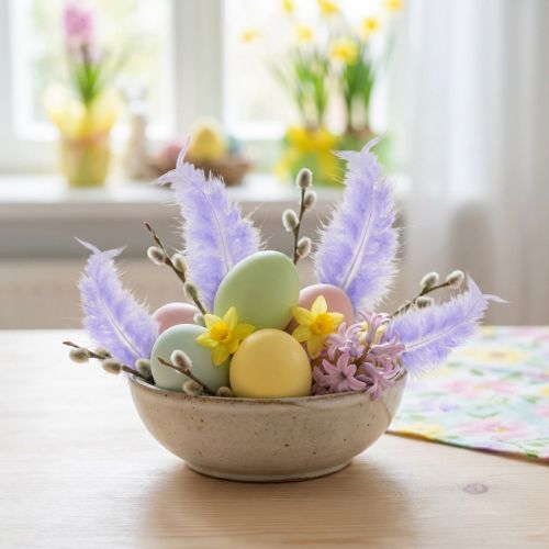 Lila Flauschige Federn Bastelbedarf 5–10cm 20g | Floristik21.de
