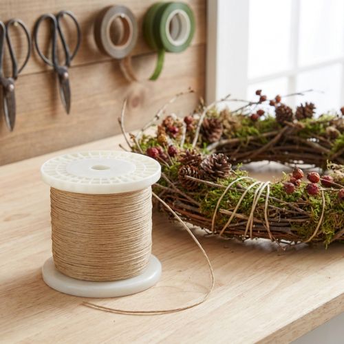 Bindedraht Naturfarbe Ø0,80mm 1kg Spule | Floristik21.de