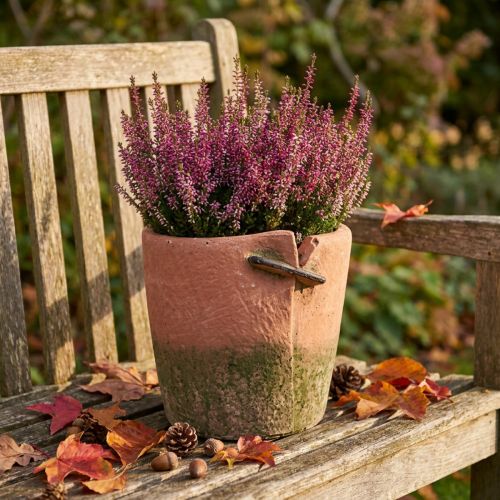 Beton Blumentopf Übertopf Terracotta Topf Ø18cm H17cm | Floristik21.de