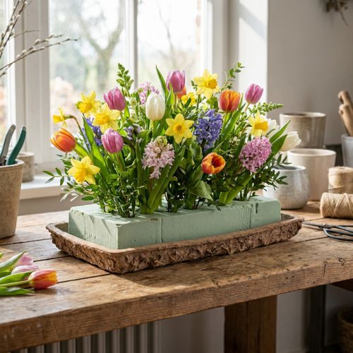 Oasis Biolit Unterlage für Steckschaum-Ziegel 25×14×2cm, 11 Stück - Nachhaltige Blumengestecke Floristik Zubehör | Floristik21.de