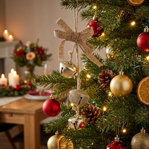 Weihnachtsglöckchen Christbaumschmuck Gold Set, festlich & elegant, 3,5cm 3St | Floristik21.de