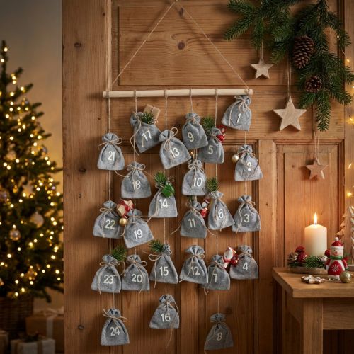 Adventskalender zum Befüllen Adventsdeko Beutel H110cm | Floristik21.de