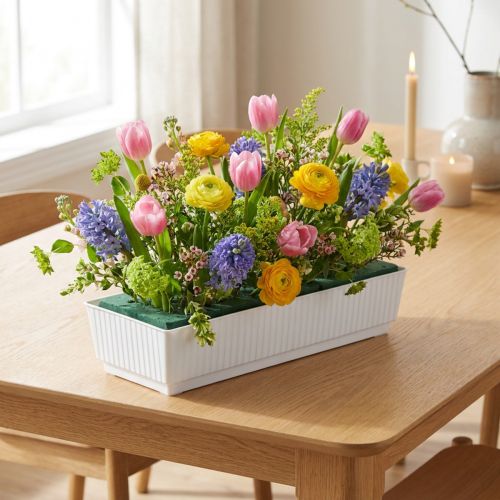 Steckschale Nasssteckschaum 23 x 8 x 4,5 Weiß 10St | Floristik21.de