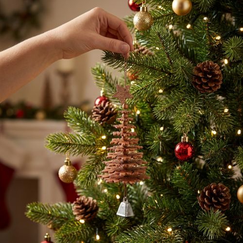 Tannenbaum zum Hängen, Weihnachtsdeko, Christbaumschmuck Kupfer H12cm 29cm | Floristik21.de