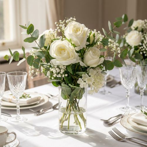 Rose Weiß 40cm | Floristik21.de