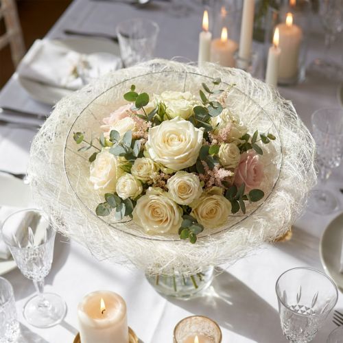 Artikel Elegante Straußmanschette aus Sisal für perfekte Blumenarrangements 20cm 8 Stück