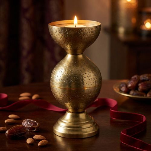 Kerzenhalter orientalisch Teelichthalter Metall 25cm | Floristik21.de