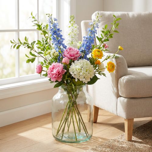 Deko Glas Bodenvase  Ø21cm H30cm | Floristik21.de