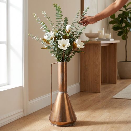 kleiner künstlicher tannenbaum COSTWAY 48 cm Weihnachtsbaum, Beleuchteter Mini-Weihnachtsbaum, 20 LEDs in Warmweiß, für Tisch Handgefertigter Blumenkasten aus Holz