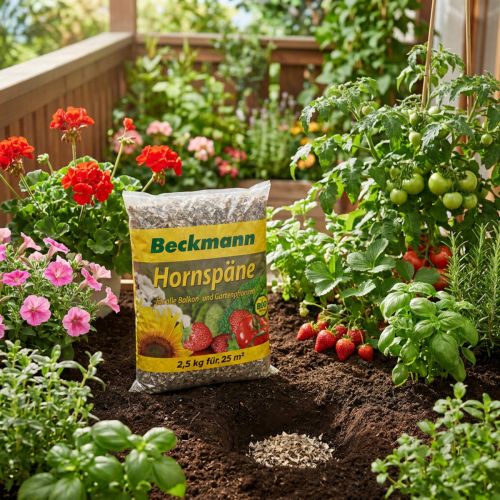 Beckmann Hornspäne 2,5kg Stickstoffdünger | Floristik21.de